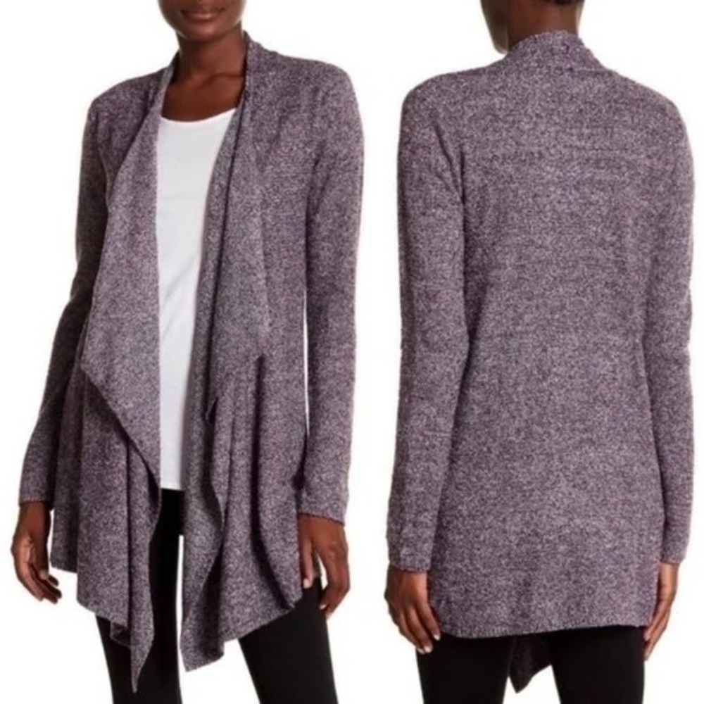 Barefoot Dreams Cozy‎ Chic Lite Calypso Cardigan Purple L/XL